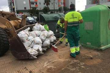 Telde duplica los servicios de limpieza y desinfección en el casco y barrios (Foto TA)